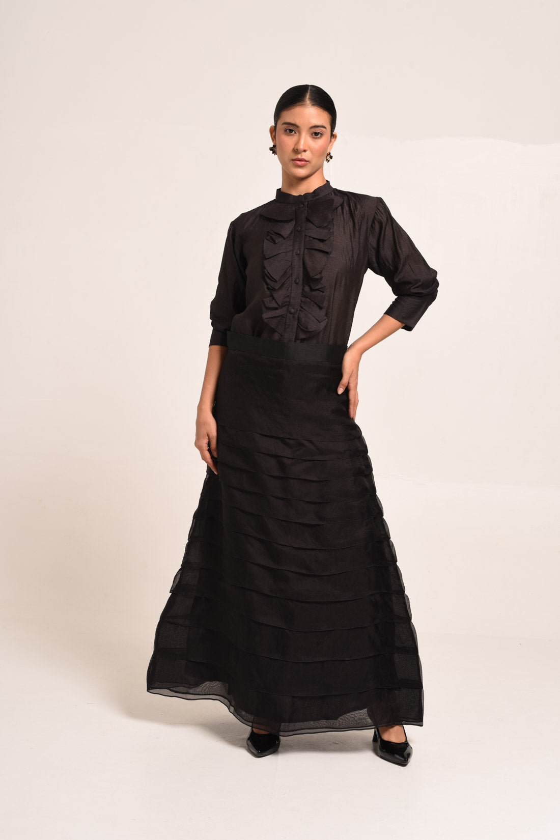 PERÚ RUFFLED BLOUSE AND SKIRT SET