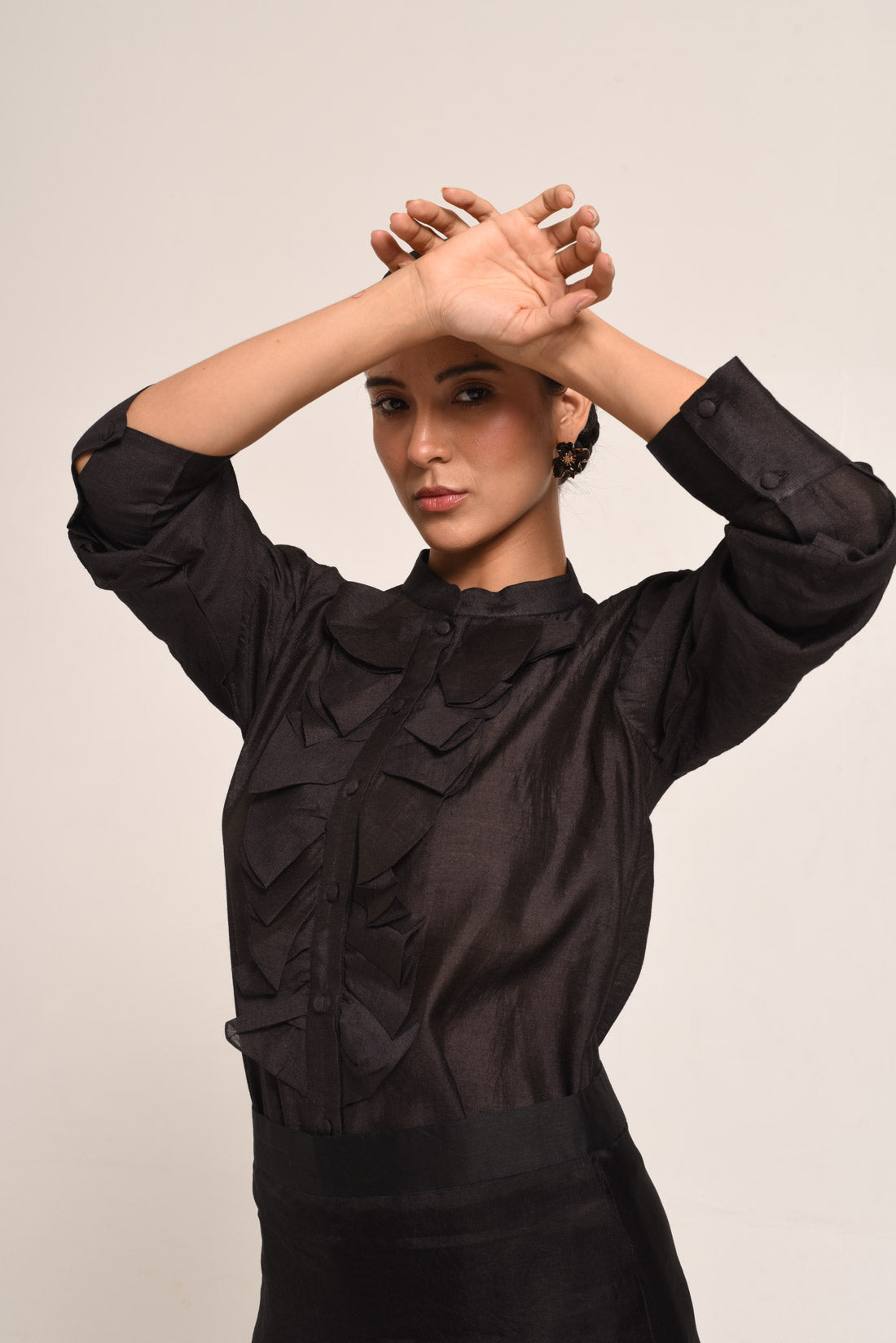 PERÚ RUFFLED BLOUSE AND SKIRT SET